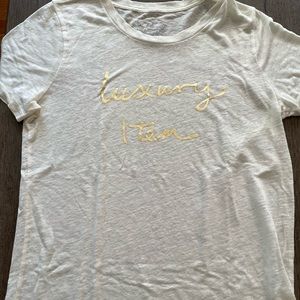 JCrew Hugo Guinness Luxury Item Linen Tshirt